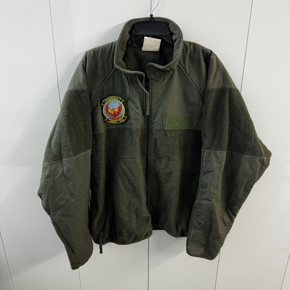 Peckham US Military Flyers Jacket Fleece Polartec Nomex CWU-100/P XL-L Green